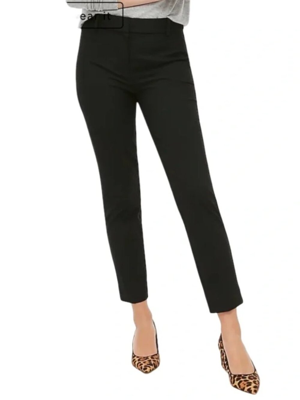 J.Crew Ruby Crop Pants Women’s Size 6 Black Cropped Career Workwear Trousers